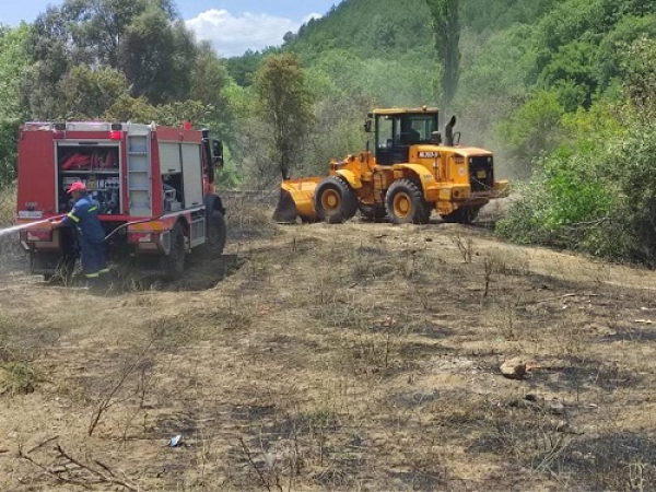 Αποτελεσματική επιχείρηση κατάσβεσης πυρκαγιάς στο φυσικό περιβάλλον της Πανδρόσου