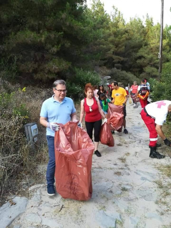 Eθελοντικός καθαρισμός του μονοπατιού της Αρχαίας Εγνατίας οδού στο πλαίσιο των δράσεων της αντιπυρικής περιόδου 2020